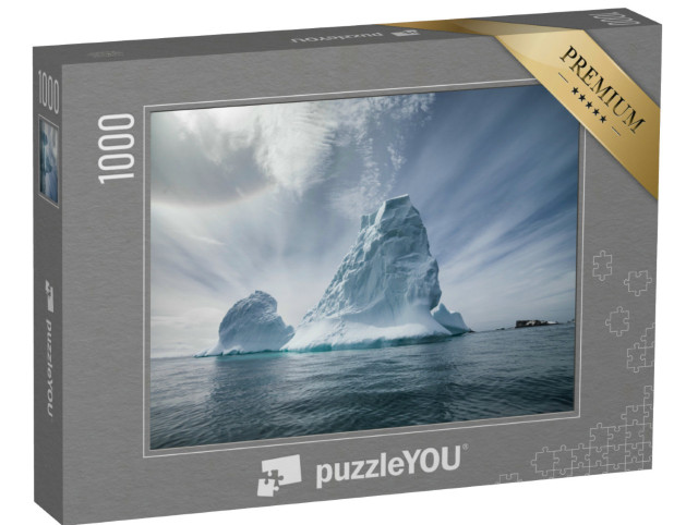 Puzzel 1000 stukjes „Antarctica en ijsberglandschappen, poolgebieden van de aarde“