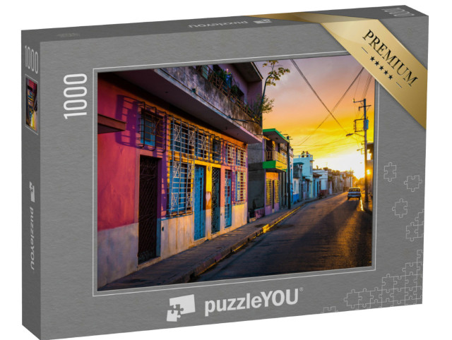 Puzzel 1000 stukjes „Prachtige zonsondergang in Camaguey, Cuba“