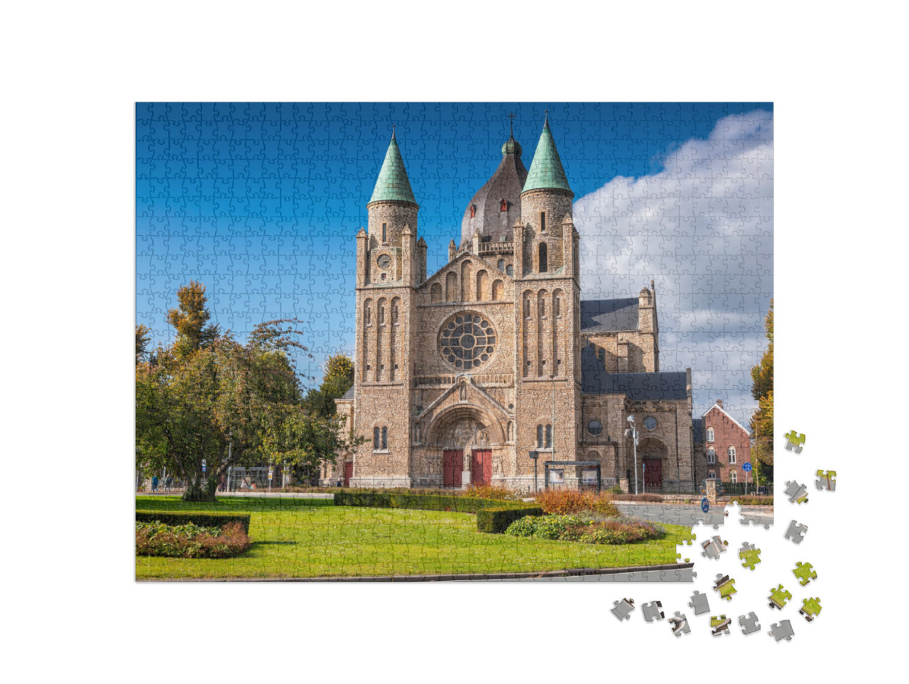 Puzzel 1000 stukjes „Sint-Lambertuskerk in Maastricht, Nederland“