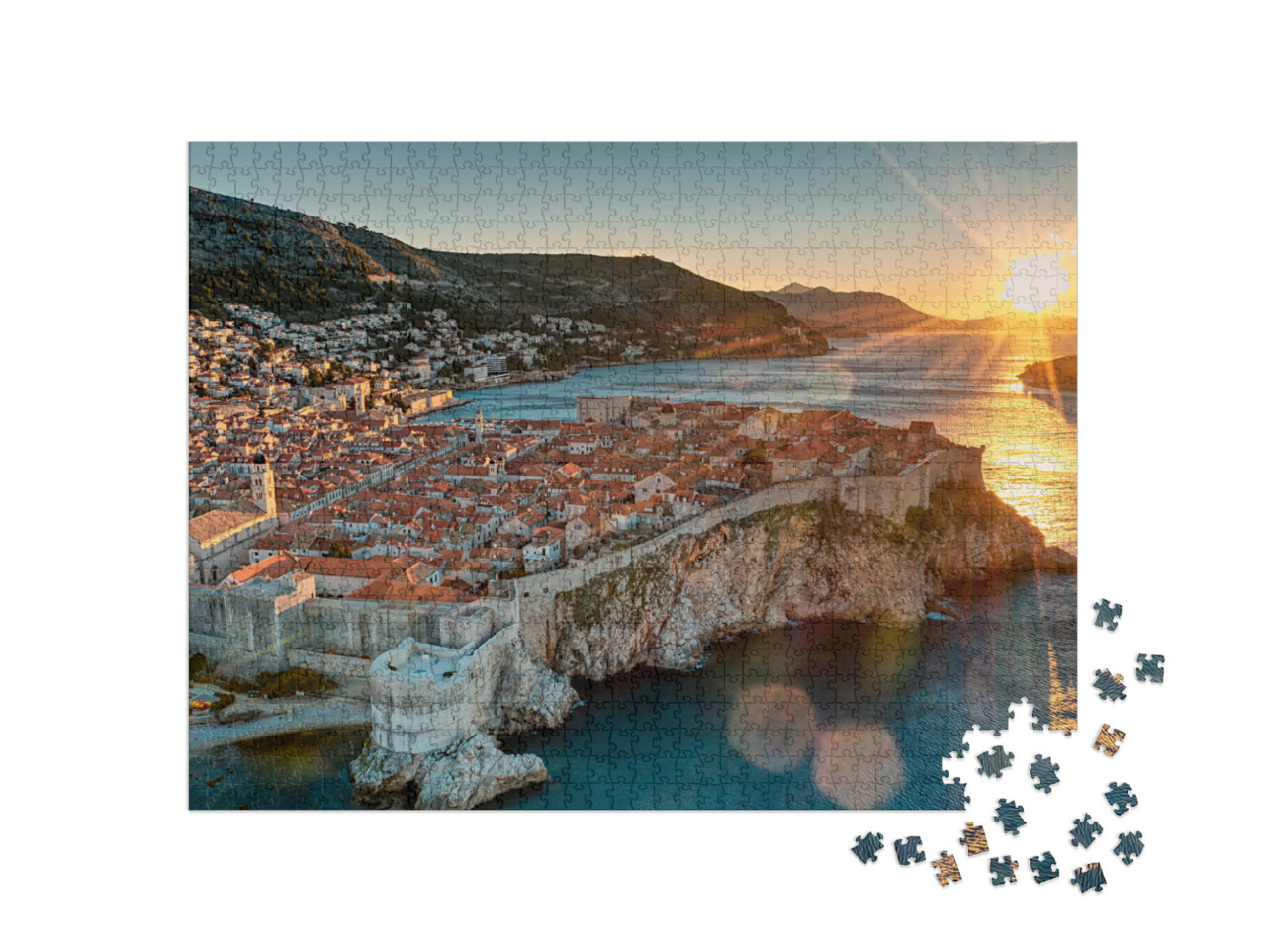 Puzzel 1000 stukjes „Kroatië Dubrovnik“