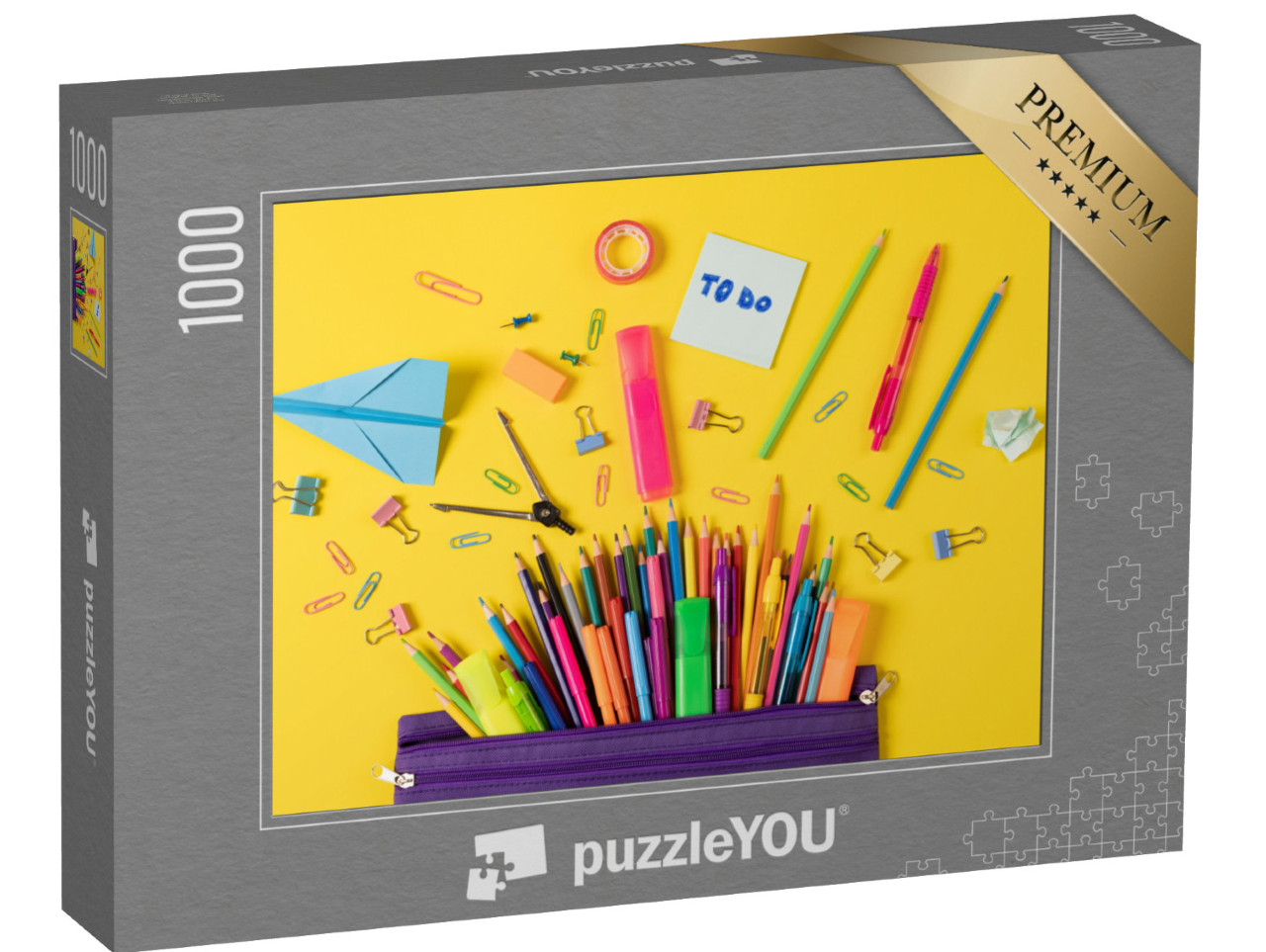 Puzzel 1000 stukjes „Kantoorbenodigdheden“