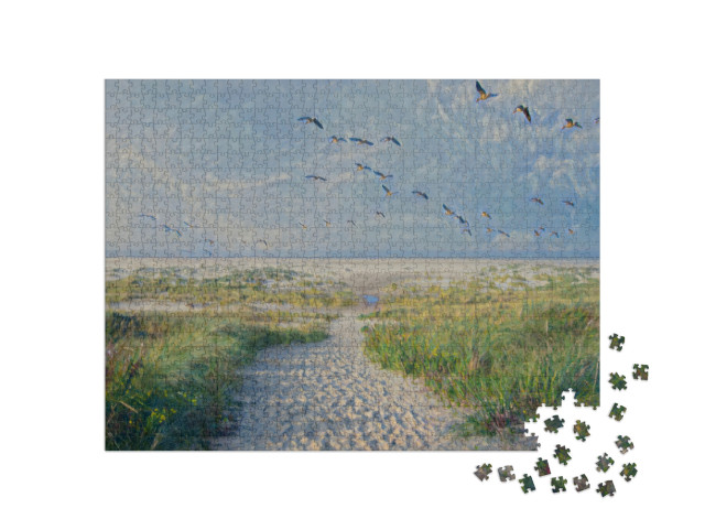 Puzzel 1000 stukjes „in de kunststijl van Claude Monet - Eenden - Puzzelverzameling Kunstenaars & Schilderijen“