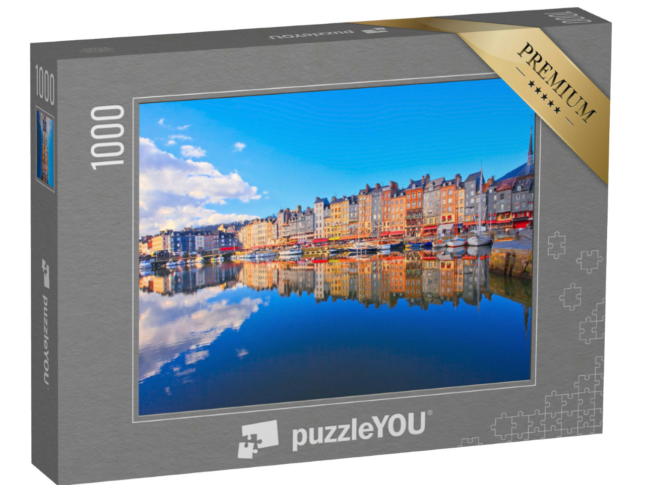 Puzzel 1000 stukjes „De haven van Honfleur, Normandië, Frankrijk“