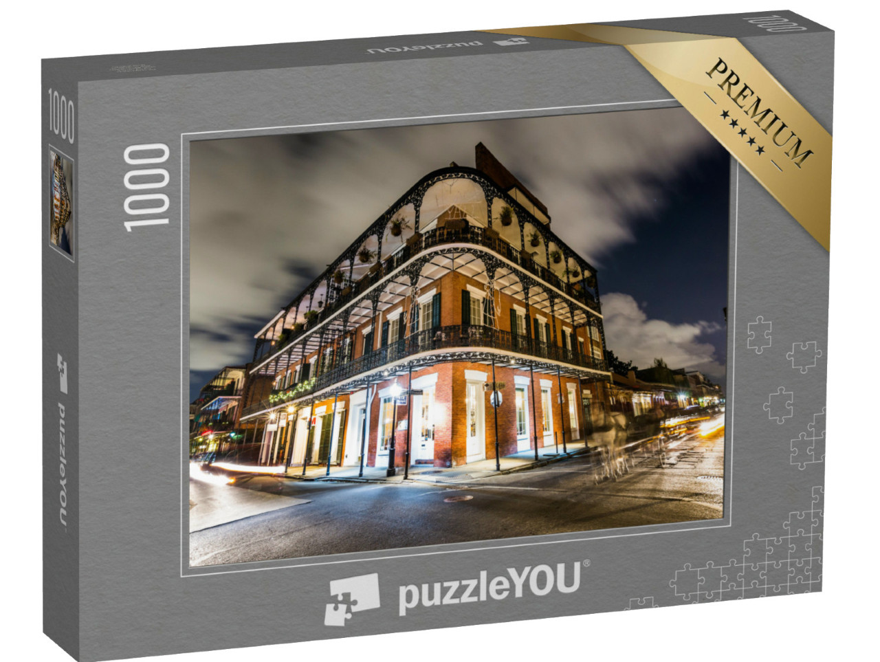 Puzzel 1000 stukjes „Franse wijk in het centrum van New Orleans“
