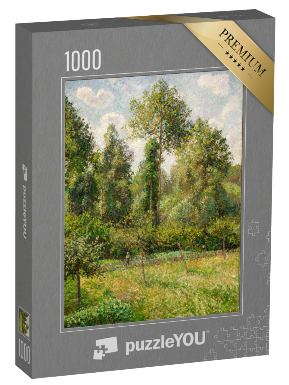 Puzzel 1000 stukjes „Camille Pissarro - Populieren, Éragny“