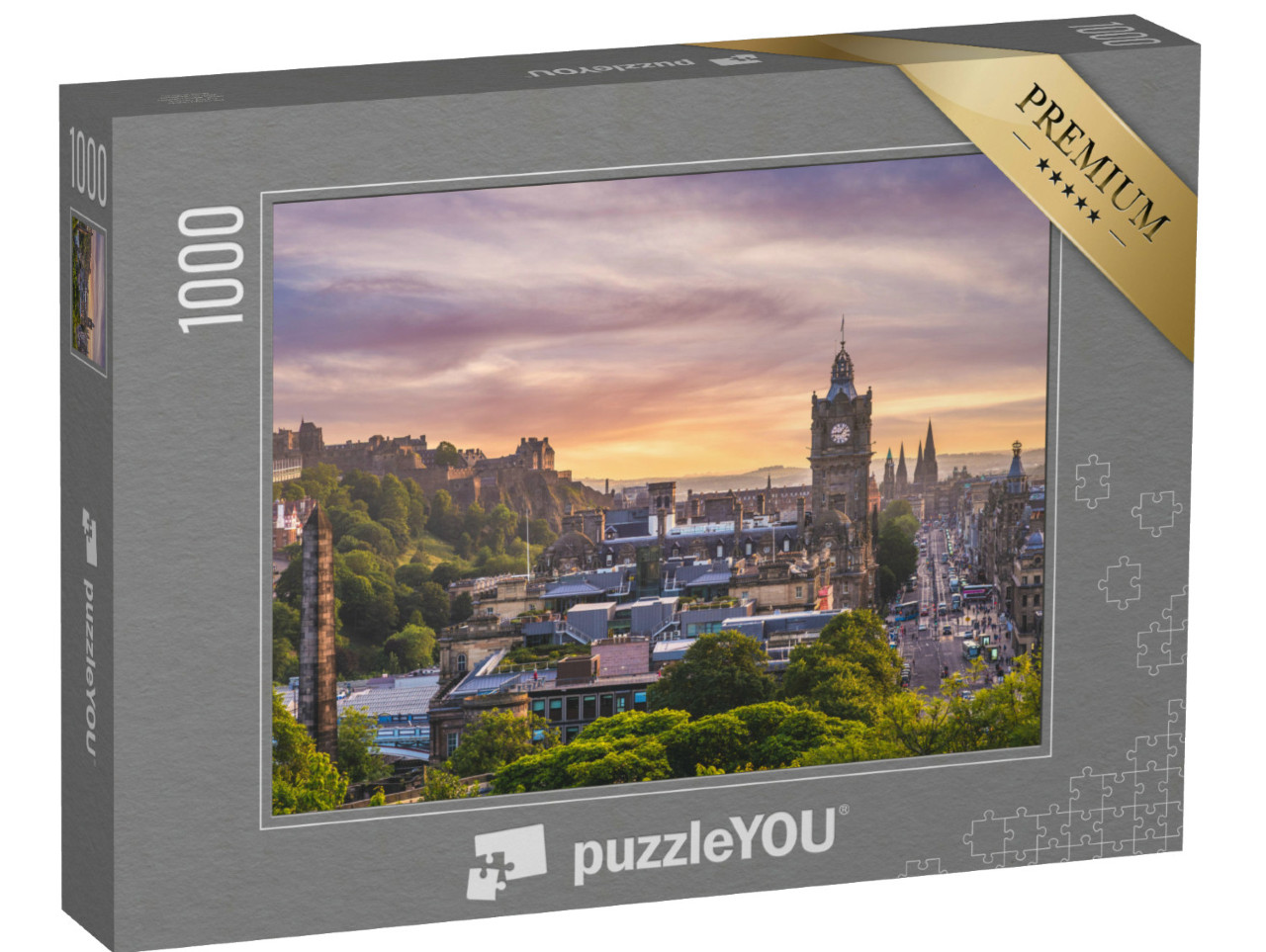 Puzzel 1000 stukjes „Luchtfoto van Edinburgh, Schotland“