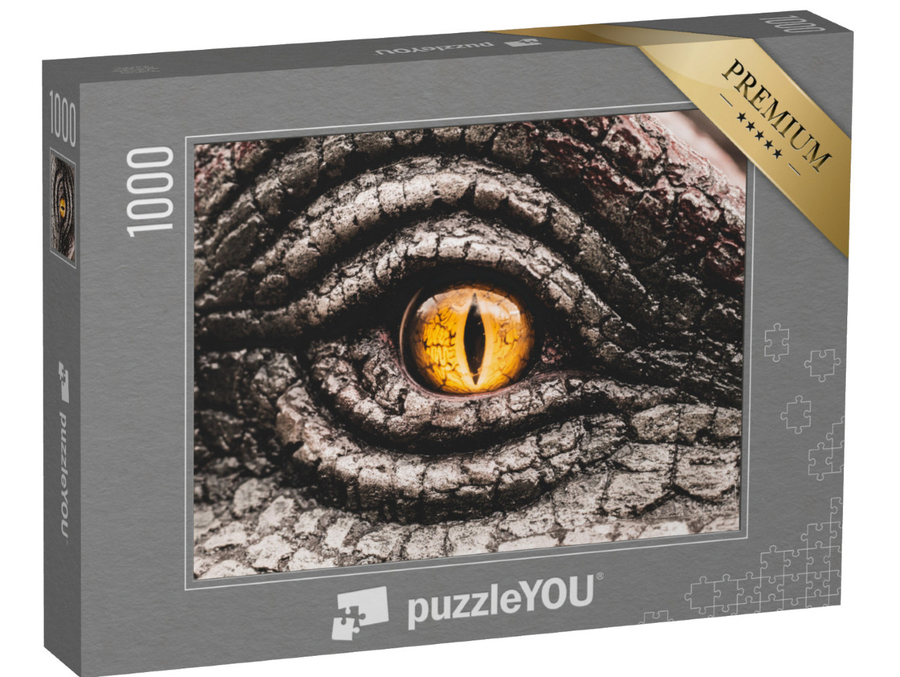 Puzzel 1000 stukjes „Het oog van de dinosaurus“