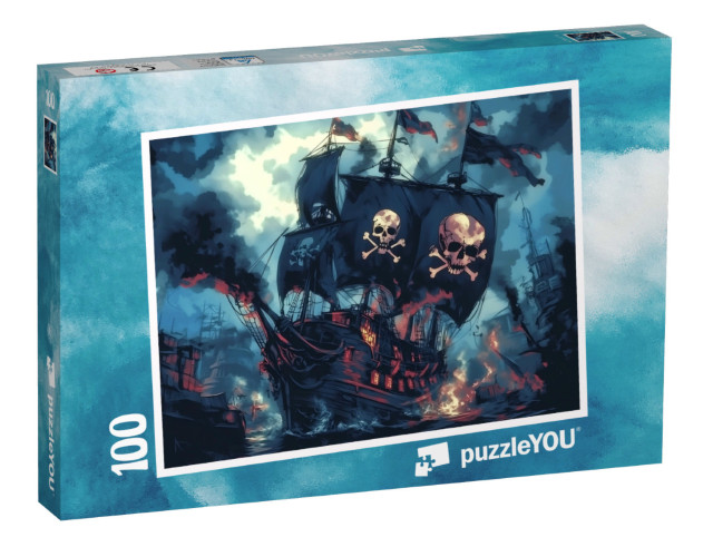 Puzzel 100 stukjes „De grote piratenrace“