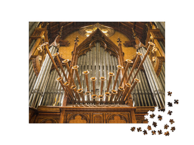 Puzzel 1000 stukjes „Orgel in een kerk“