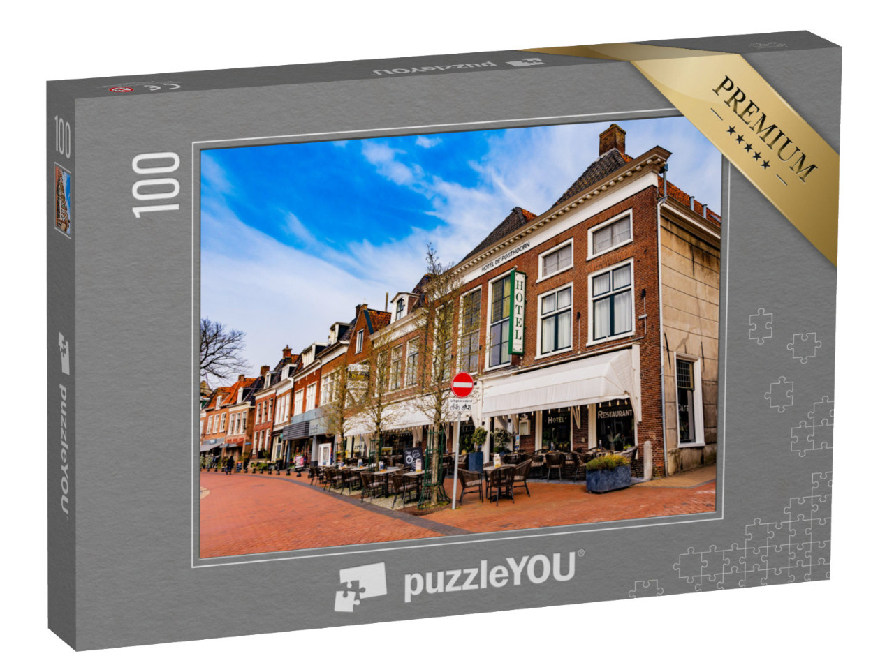 Puzzel 100 stukjes „Dokkum, Nederland“