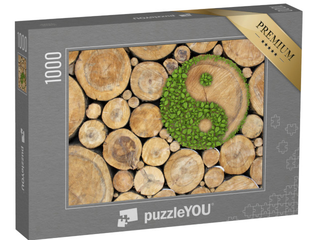 Puzzel 1000 stukjes „Ying-Yang symbool“