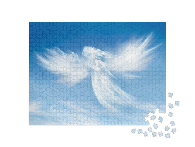 Puzzel 1000 stukjes „Engelen in de wolken“