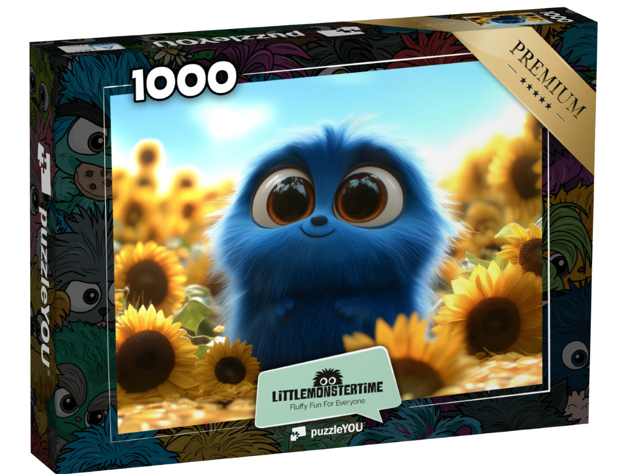 Puzzel 1000 stukjes „LITTLEMONSTERTIME: Sunflower“