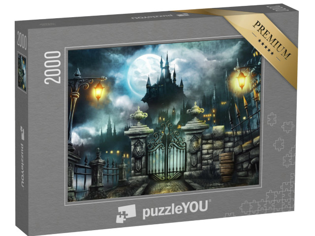 Puzzel 2000 stukjes „Kasteel Halloween“