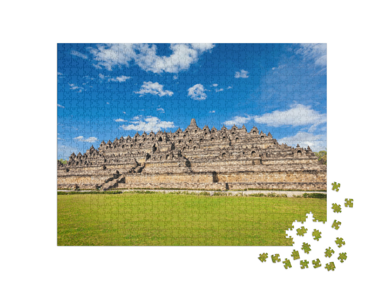 Puzzel 1000 stukjes „Borobudur is een boeddhistische Mahayana tempel, Indonesië“