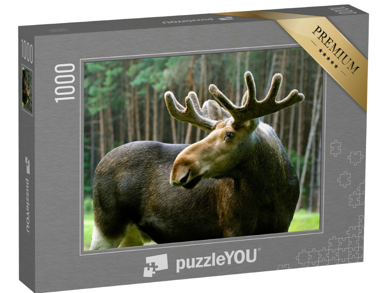 Puzzel 1000 stukjes „Eland in zijn natuurlijke omgeving“