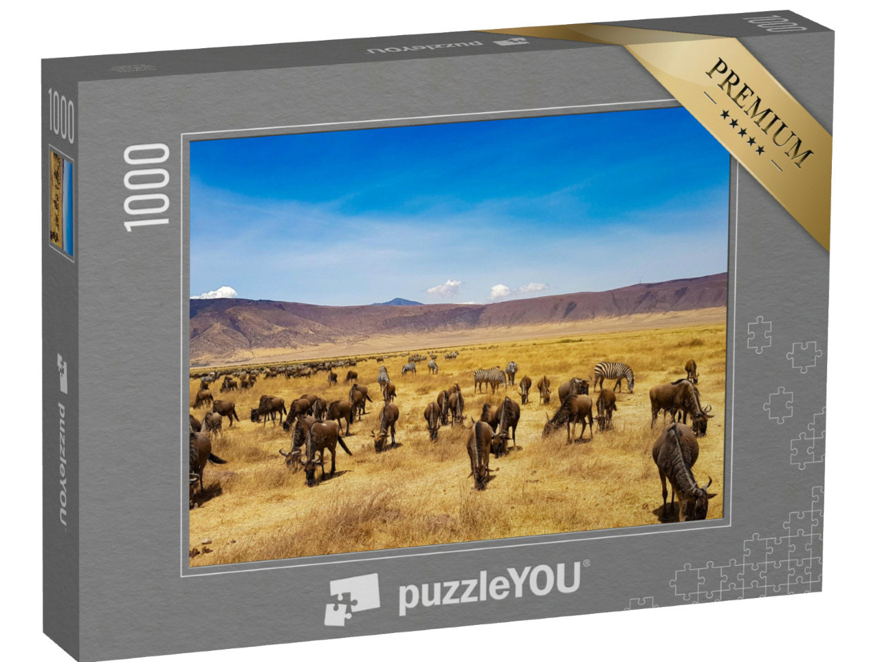 Puzzel 1000 stukjes „Tanzania Afrika Ngorongoro“