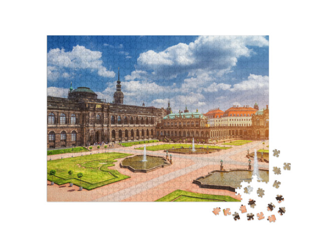 Puzzel 1000 stukjes „Dresden Zwinger, Kunstgalerie Dresden, Saksen“