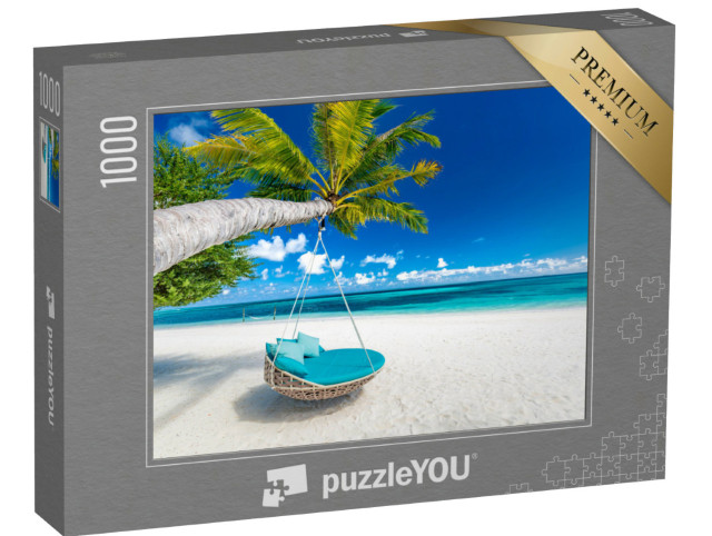 Puzzel 1000 stukjes „Zomerlandschap met hangmat“