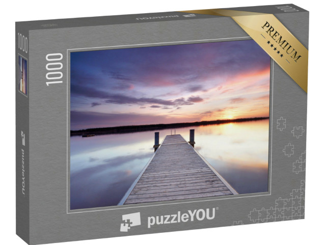 Puzzel 1000 stukjes „Magische plek aan het meer“