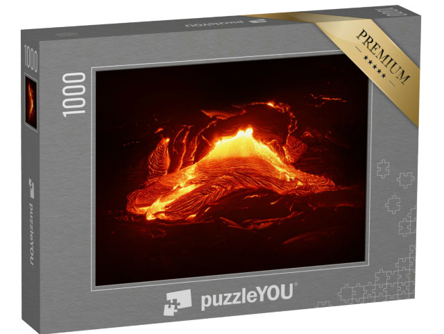 Puzzel 1000 stukjes „Actieve lavastroom“