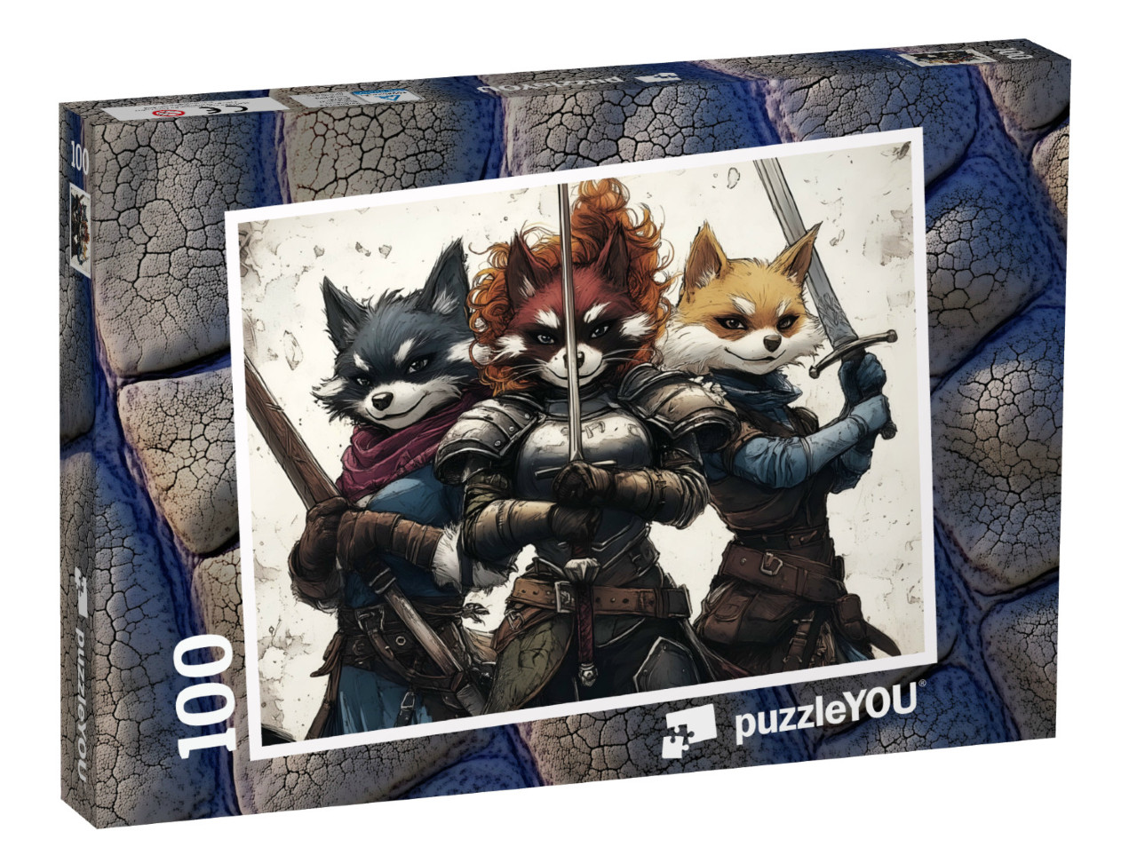 Puzzel 100 stukjes „De legende van de drie musketiers“