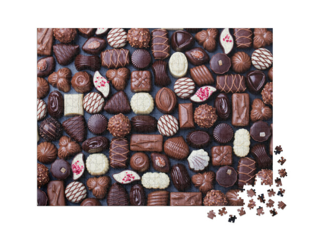 Puzzel 1000 stukjes XXL „Assortiment fijne chocoladepralines“