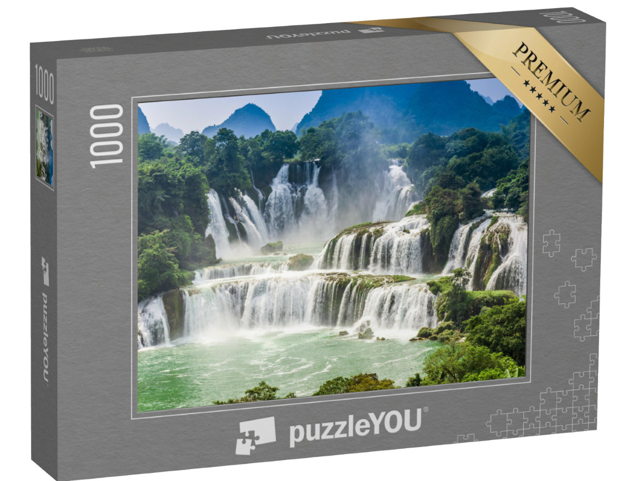 Puzzel 1000 stukjes „Detian watervallen in Vietnam en China“