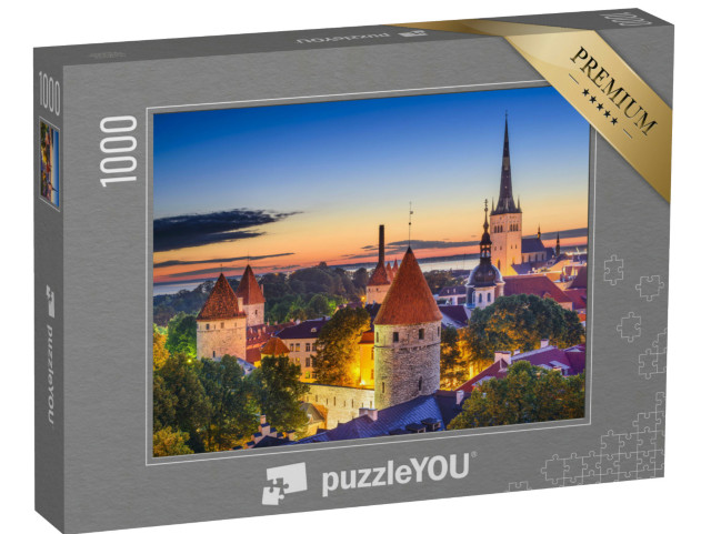 Puzzel 1000 stukjes „Tallinn, Estland bij zonsopgang“
