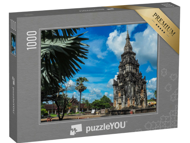 Puzzel 1000 stukjes „That Ing Hang Muang Kraisorn, provincie Savannakhet, Laos“