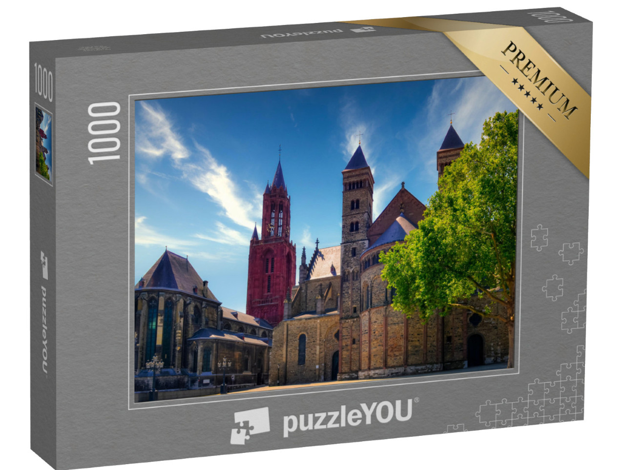 Puzzel 1000 stukjes „Sint-Janskerk en Sint-Servaasbasiliek, Maastricht“