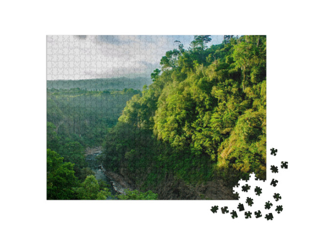 Puzzel 1000 stukjes „Cachi-dam bij Cartago, Costa Rica“
