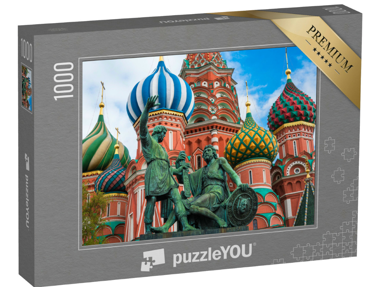 Puzzel 1000 stukjes „Sint-Basiliuskathedraal op het Rode Plein in Moskou, Rusland“