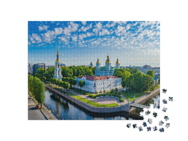 Puzzel 1000 stukjes „Panorama van St. Petersburg, Rusland“