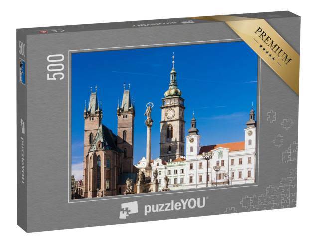 Puzzel 500 stukjes „Grote plein, Hradec Kralove, Tsjechië“