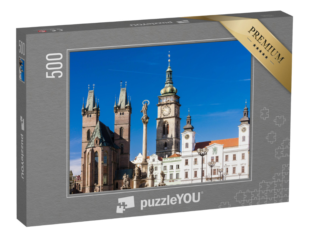Puzzel 500 stukjes „Grote plein, Hradec Kralove, Tsjechië“