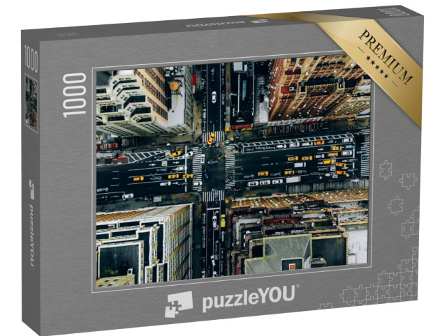 Puzzel 1000 stukjes „Luchtfoto van de binnenstad van New York“