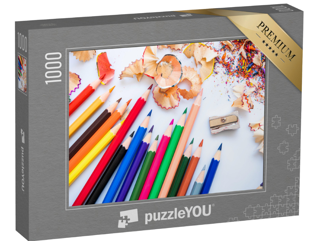 Puzzel 1000 stukjes „Geslepen kleurpotloden“