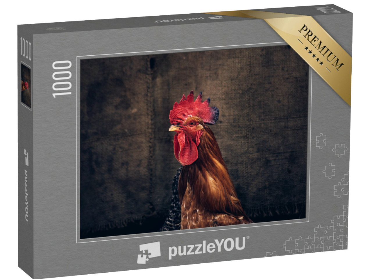 Puzzel 1000 stukjes „Een trotse haan“