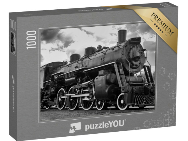 Puzzel 1000 stukjes „Oude stoomlocomotief“