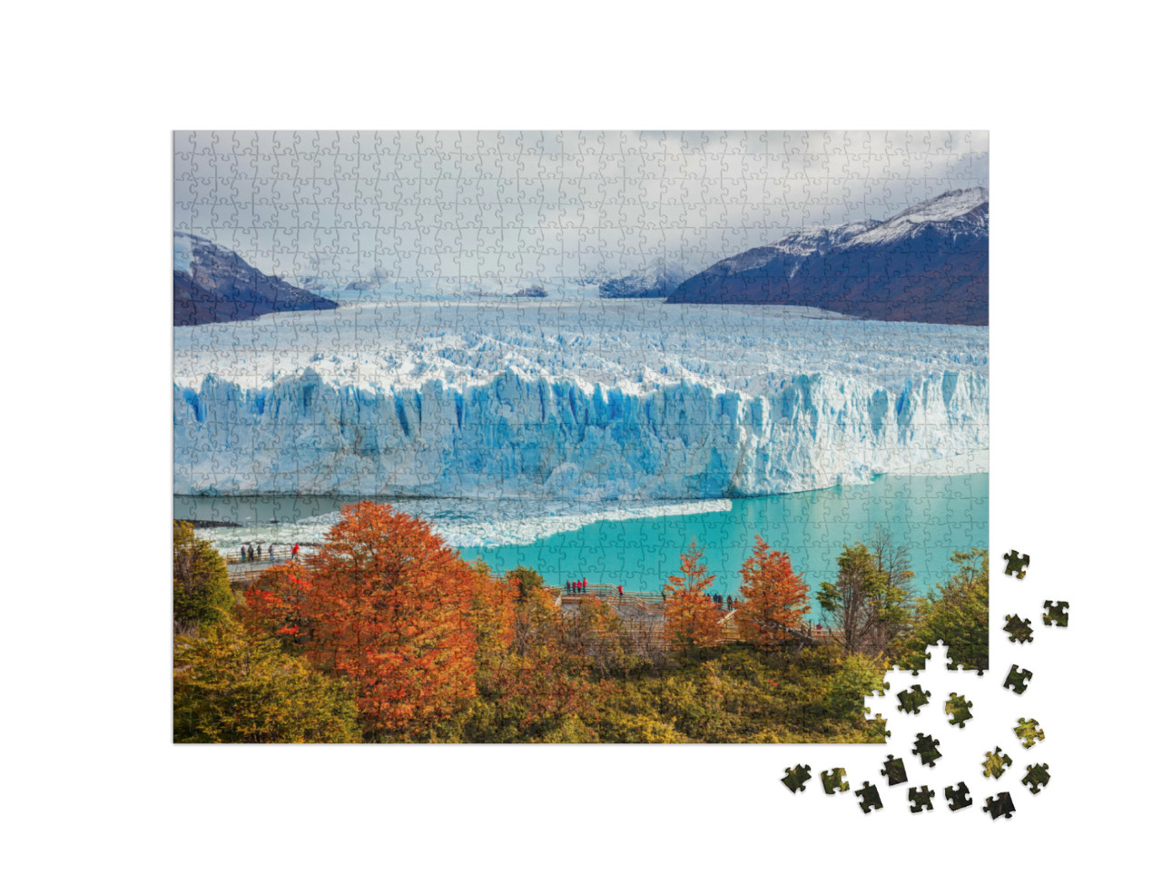 Puzzel 1000 stukjes „De Perito Moreno-gletsjer in het nationaal park Los Glaciares, Santa Cruz, Argentinië“