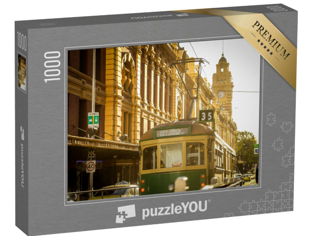 Puzzel 1000 stukjes „Tram in Melbourne, Australië“