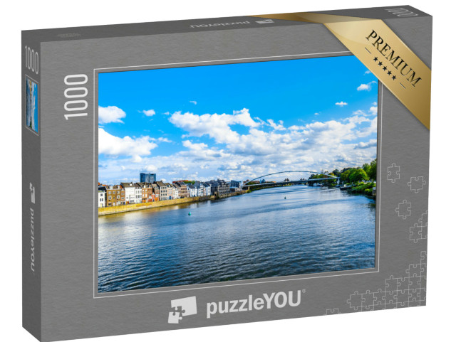 Puzzel 1000 stukjes „De Maas die door de historische stad Maastricht stroomt“