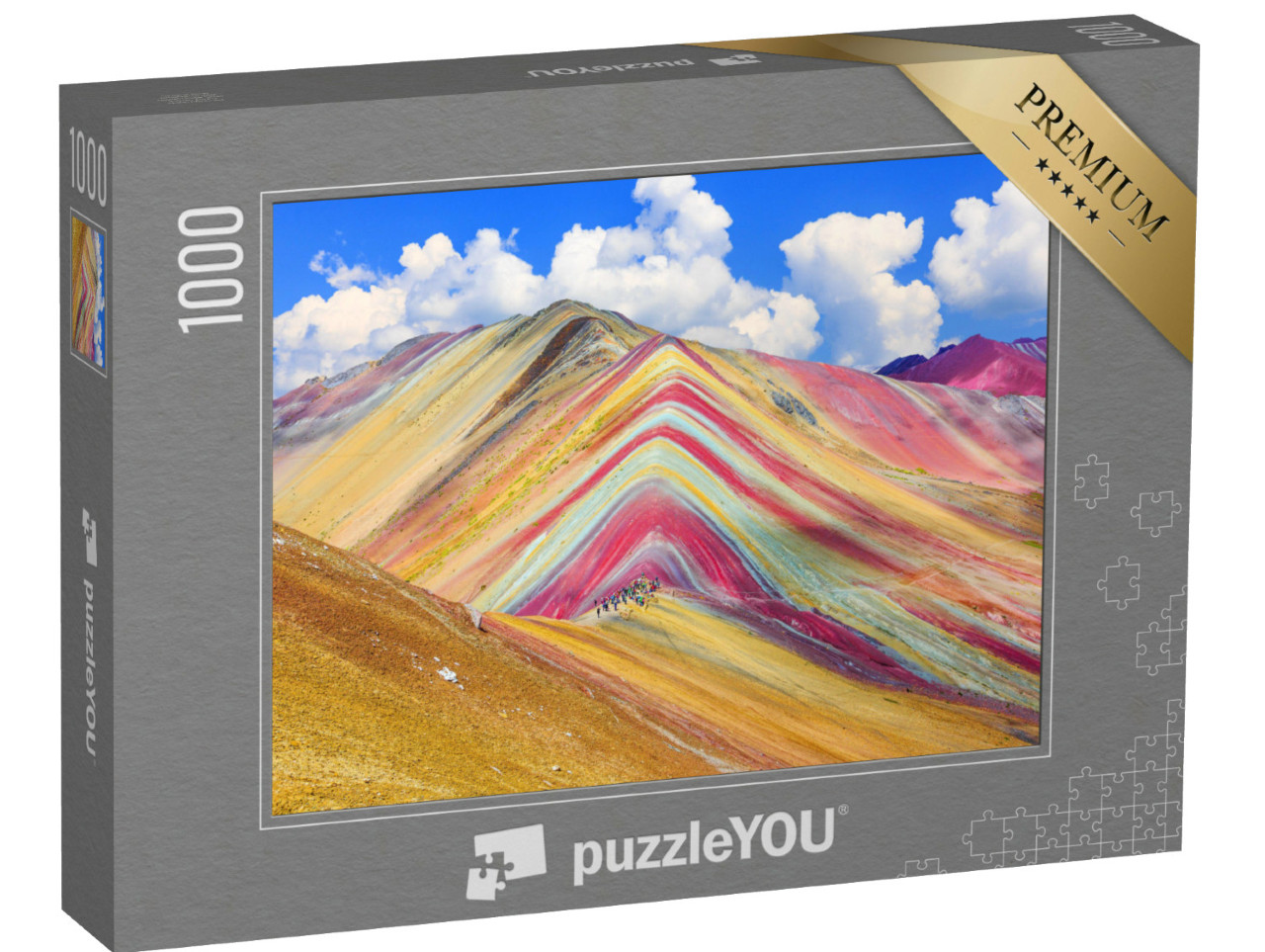 Puzzel 1000 stukjes „Montana de Siete Colores of Regenboogberg, Cusco, Peru“