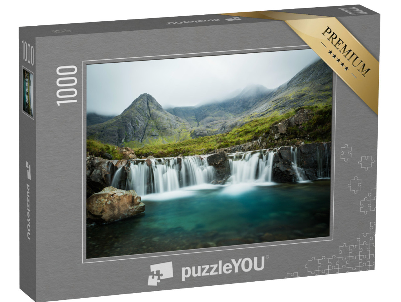 Puzzel 1000 stukjes „De feeënpoelen, Isle of Skye, Schotland“