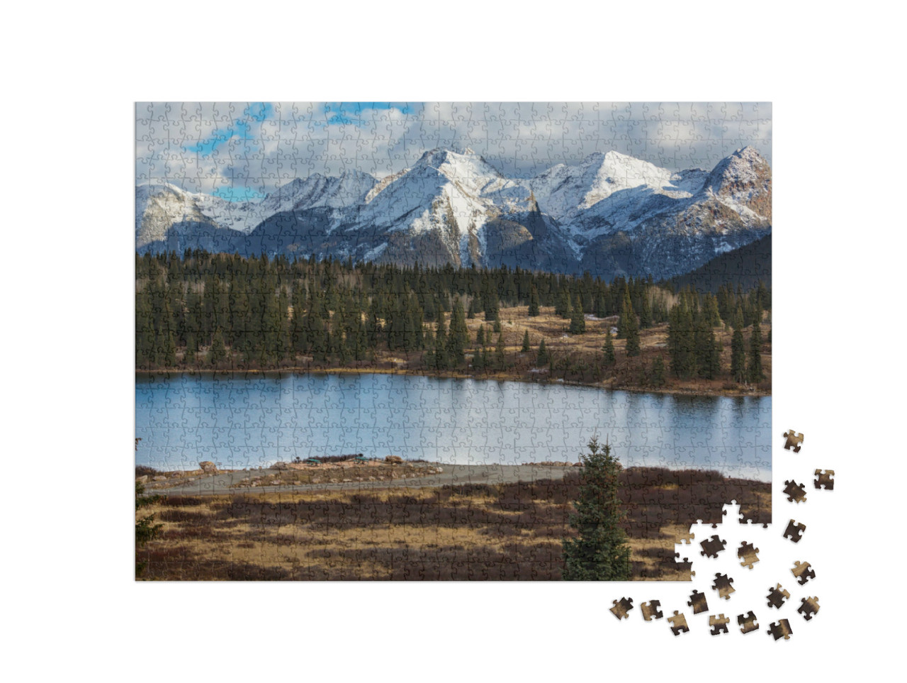 Puzzel 1000 stukjes „Berglandschap in de Colorado Rocky Mountains, VS“