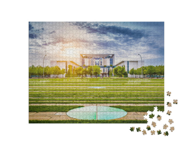 Puzzel 1000 stukjes „Bondskanselarij, Berlijn Mitte, Duitsland“