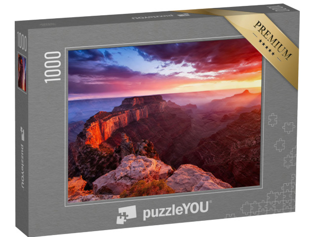 Puzzel 1000 stukjes „North Rim van de Grand Canyon, Cape Royal, Arizona, VS“