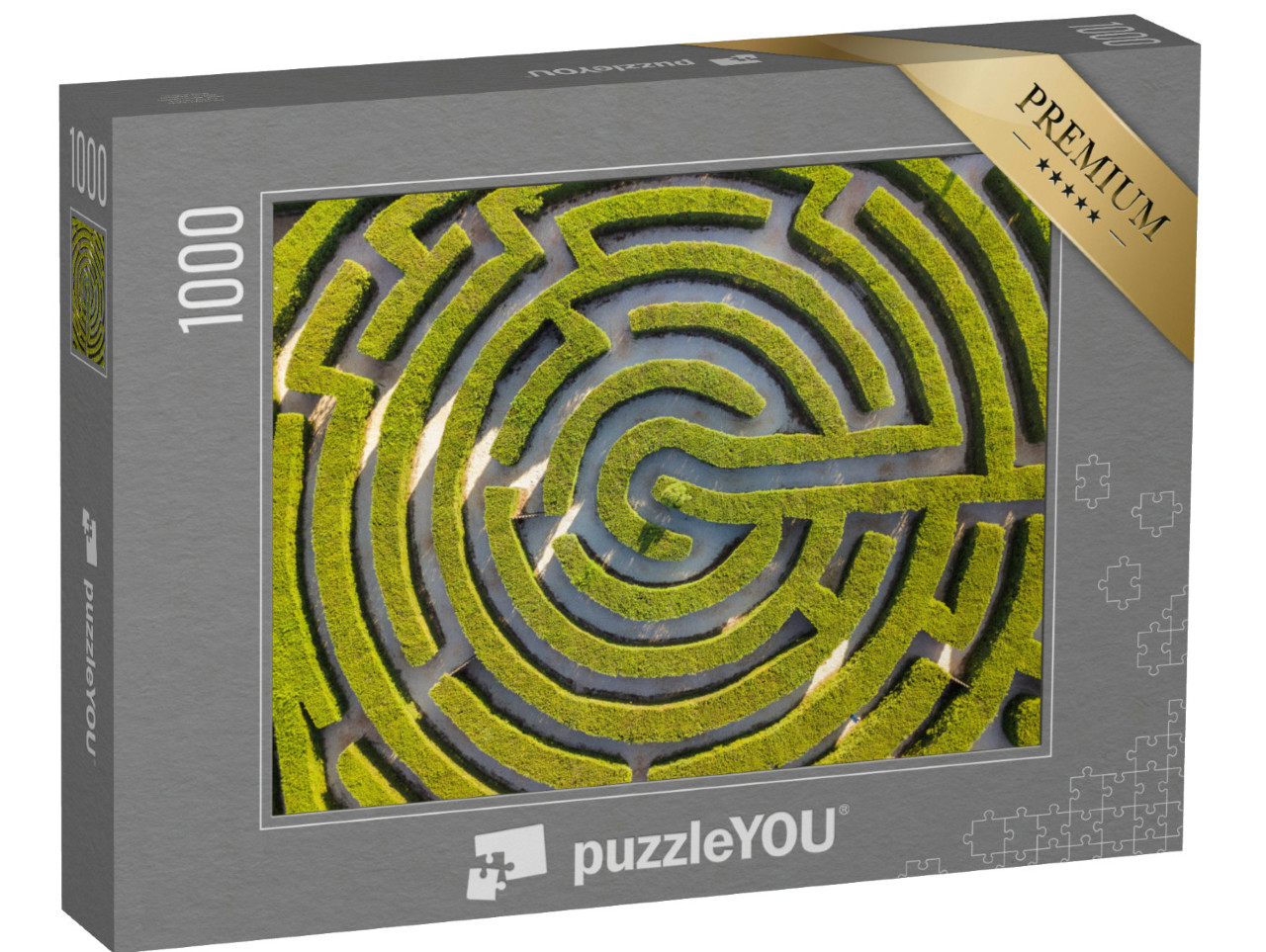 Puzzel 1000 stukjes „Labyrint van struiken in het botanische park van Ayia Napa, Cyprus“