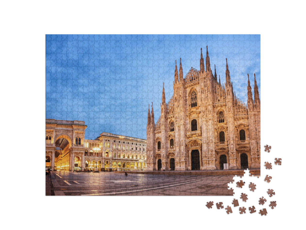Puzzel 1000 stukjes „Kathedraal van Milaan, Italië“